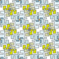 Geometric abstract seamless pattern. Linear motif background dec