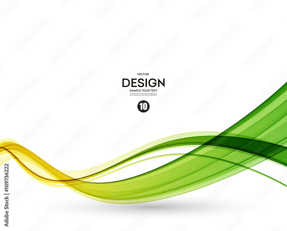 Poster Abstract color wave design element