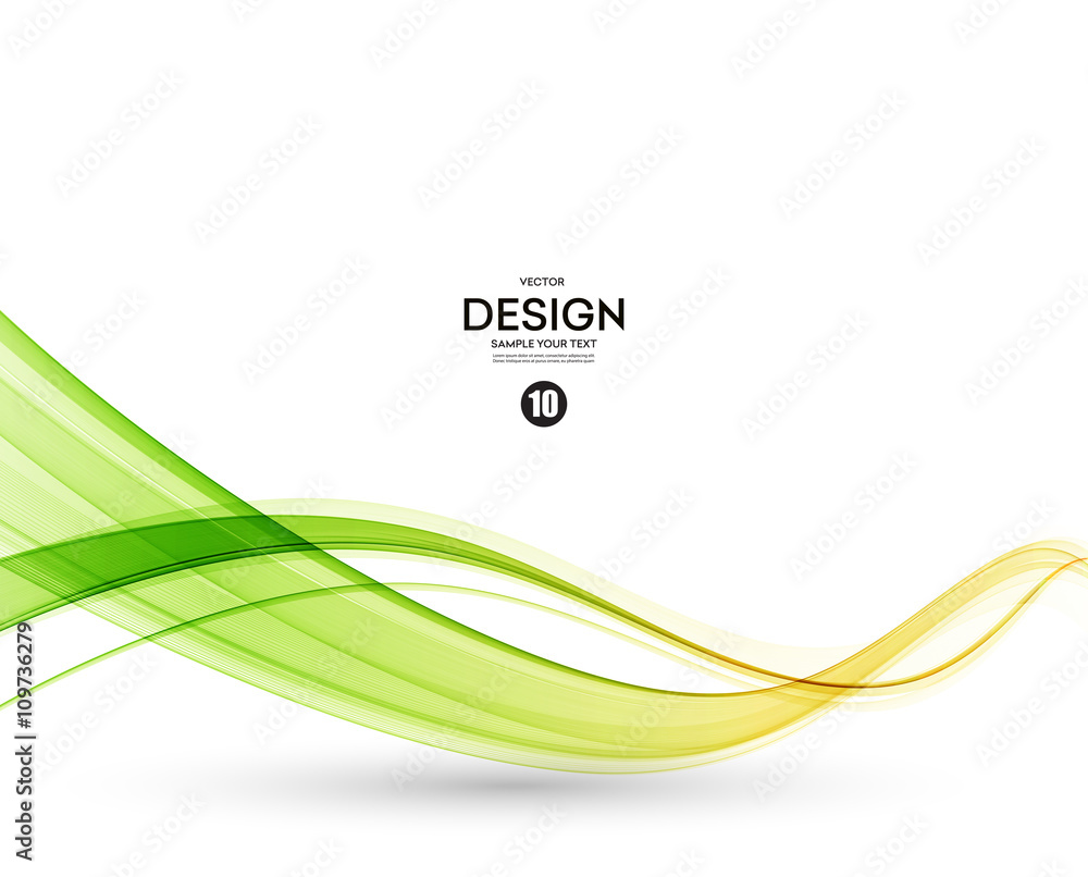 Aufkleber Abstract color wave design element