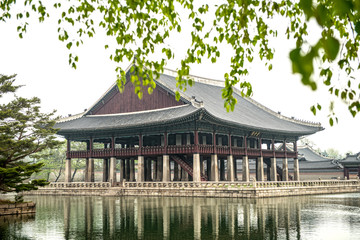 Fototapeta premium Gyeongbokgung palace in Seoul, South Korea.