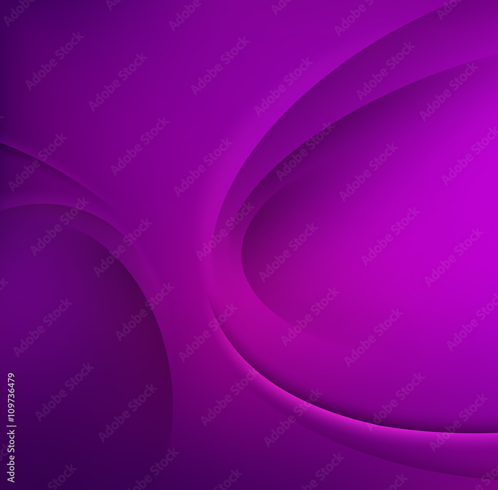 Poster purple vector template abstract background with curves lines and shadow. for flyer, brochure, bookle