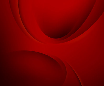 Red vector Template Abstract background with curves lines and shadow. For flyer, brochure, booklet,websites design