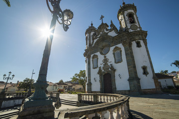 Fototapeta premium São Francisco de Assis Church at São João Del Rey - Minas Ger