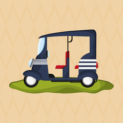 Transportation icon. Retro concept. car illustration, editable vector