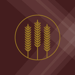 Wheat icon. grain design. Agriculture concept