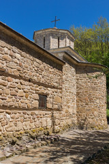Fototapeta na wymiar Close up view of Church of Temski monastery St. George, Pirot Region, Republic of Serbia