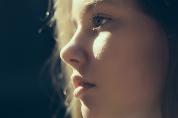 Fototapeta premium Teen girl closeup