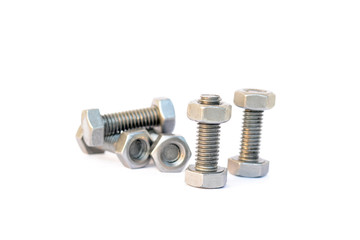 Nut white background