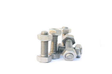 Nut white background