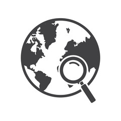 Globe Search Icon