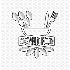 Organic food design. healthy food. menu concept, vector illustration