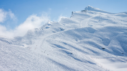 Slopes on the skiing resort