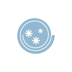 wind snow color web icon illustration
