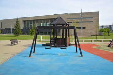 columpios en un parque