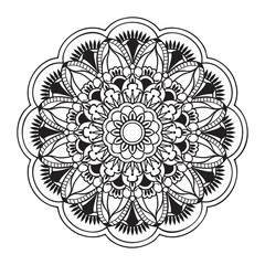 mandala with hand drawn elements