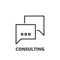 Line icon. consulting