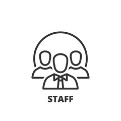 Line icon. staff