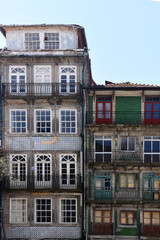 Fototapeta na wymiar Houses in Porto Portugal (Rua campo Martires Patria)