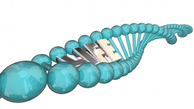 Life Word Health Care Medical Research DNA Strand 3d Illustration