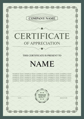 design template certificate company