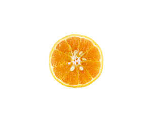 Orange fruit isolated on white background