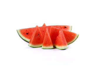 Slice of watermelon isolate on white background