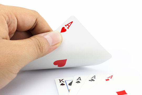 Ace of heart in poker