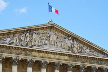 Fototapeta na wymiar The French National Assembly in Paris