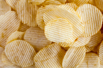 Potato chips background