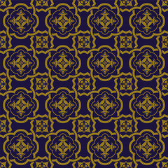 Elegant antique gold brown and blue background 346_curve cross frame flower kaleidoscope
