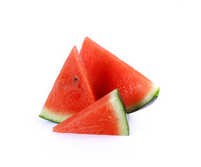Slice of watermelon isolate on white background