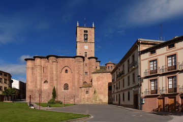 Fototapeta na wymiar Santa Maria La Real Monastery, Najera, Way of St. James. La Rioj