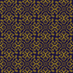 Elegant antique gold brown and blue background 350_cross flower kaleidoscope
