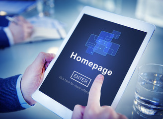 Homepage Online Technlogy Internet Website Concept