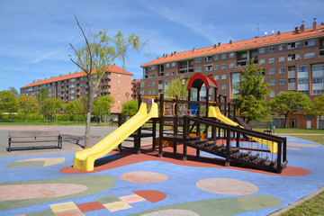 columpios en un parque