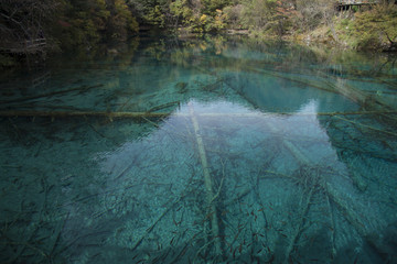 Beautiful scenery in Jiuzhaigou, Sichuan Province, China