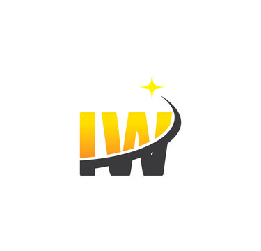 iw initial with swoosh and star