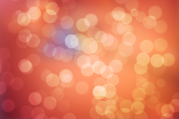 Orange Bokeh Abstract Background