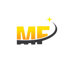 mf initial with swoosh and star