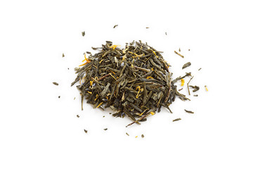 dry tea leaves