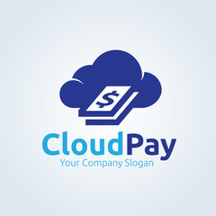 Fototapeta premium Cloud Logo. Cloud Icon. Cloud Symbol. Vector logo template
