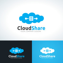 Cloud Logo. Cloud icon. Vector logo template.