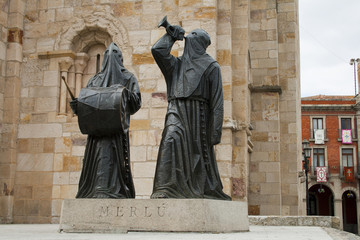 Merlú next to the Saint John Baptist church