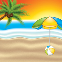 Beach umbrella