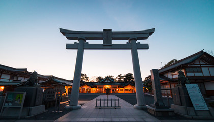 Japanese Temple gate in hiroshima castle