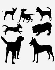 Dog Silhouettes, art vector design