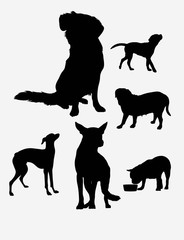 Dog Silhouettes, art vector design