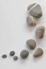 white pebble stone