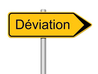 Panneau D&eacute;viation