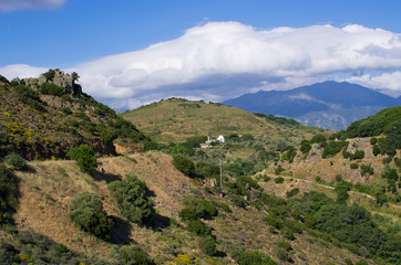 Fototapeta na wymiar Hills on Crete island, Greece